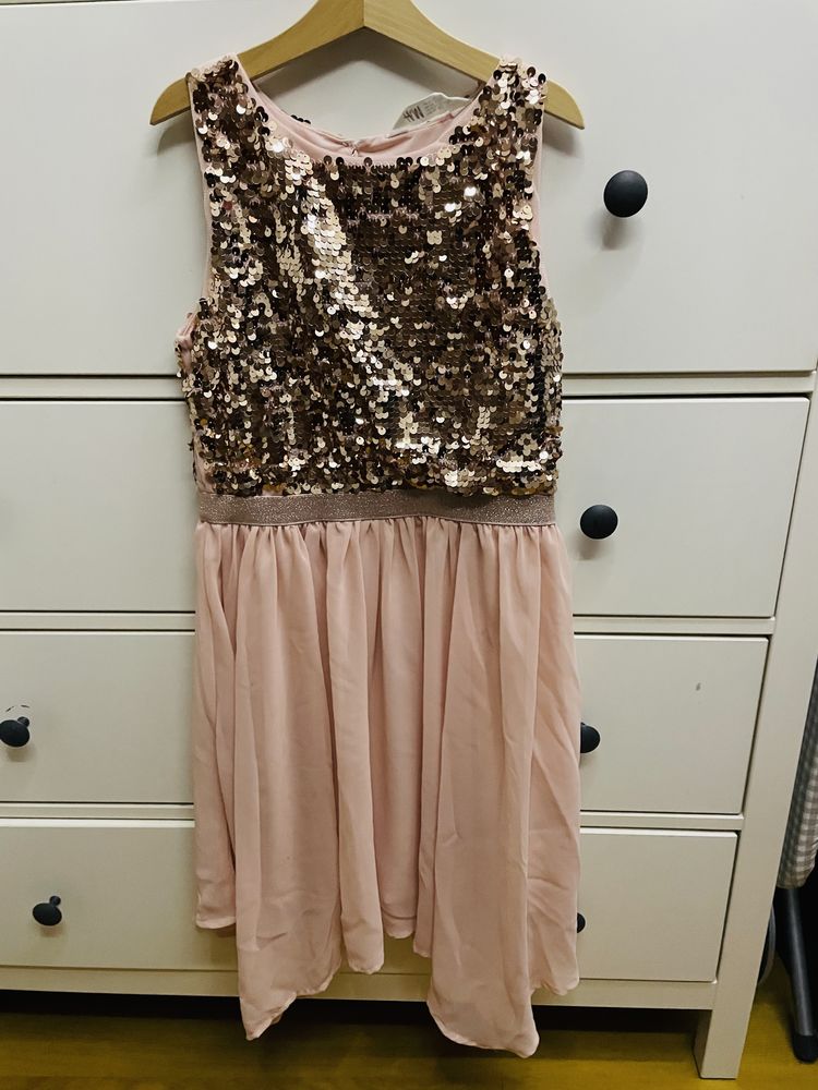 Sukienka z cekinami H&M r. 146