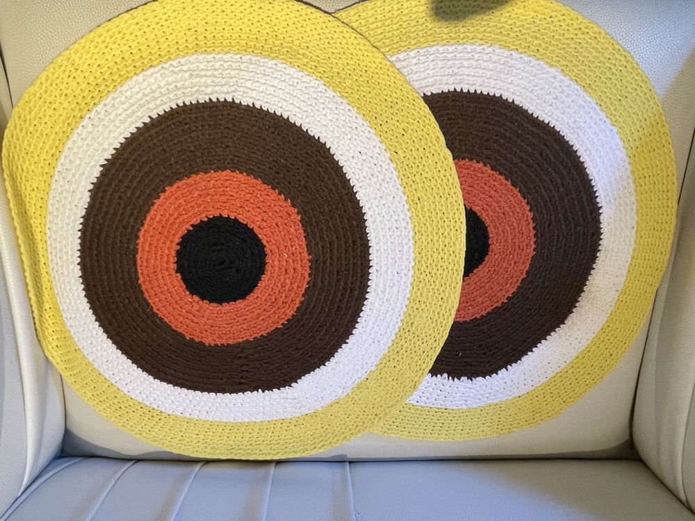 Olho turco conjunto de individuais de mesa