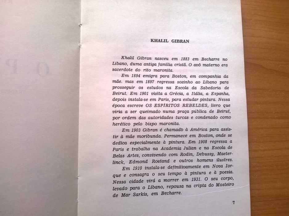O Profeta (3.ª ed.) - Khalil Gibran