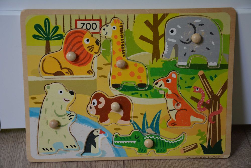 Drewniana układanka dla dzieci