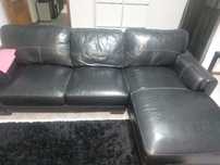 sofa em pele com chaise long