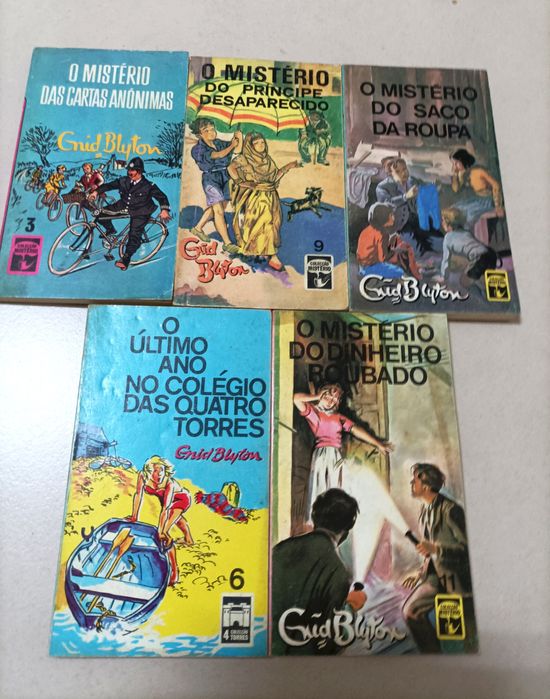 Livros Juvenis antigos - Os Cinco - Enid Blyton