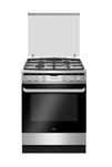 OKAZJA Kuchnia AMICA gazowo-elektryczna 60cm LCD INOX BDB Stan Gratis!