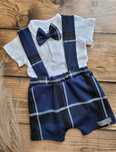 komplet na lato elegancki zestaw garnitur chrzest roczek  handmade