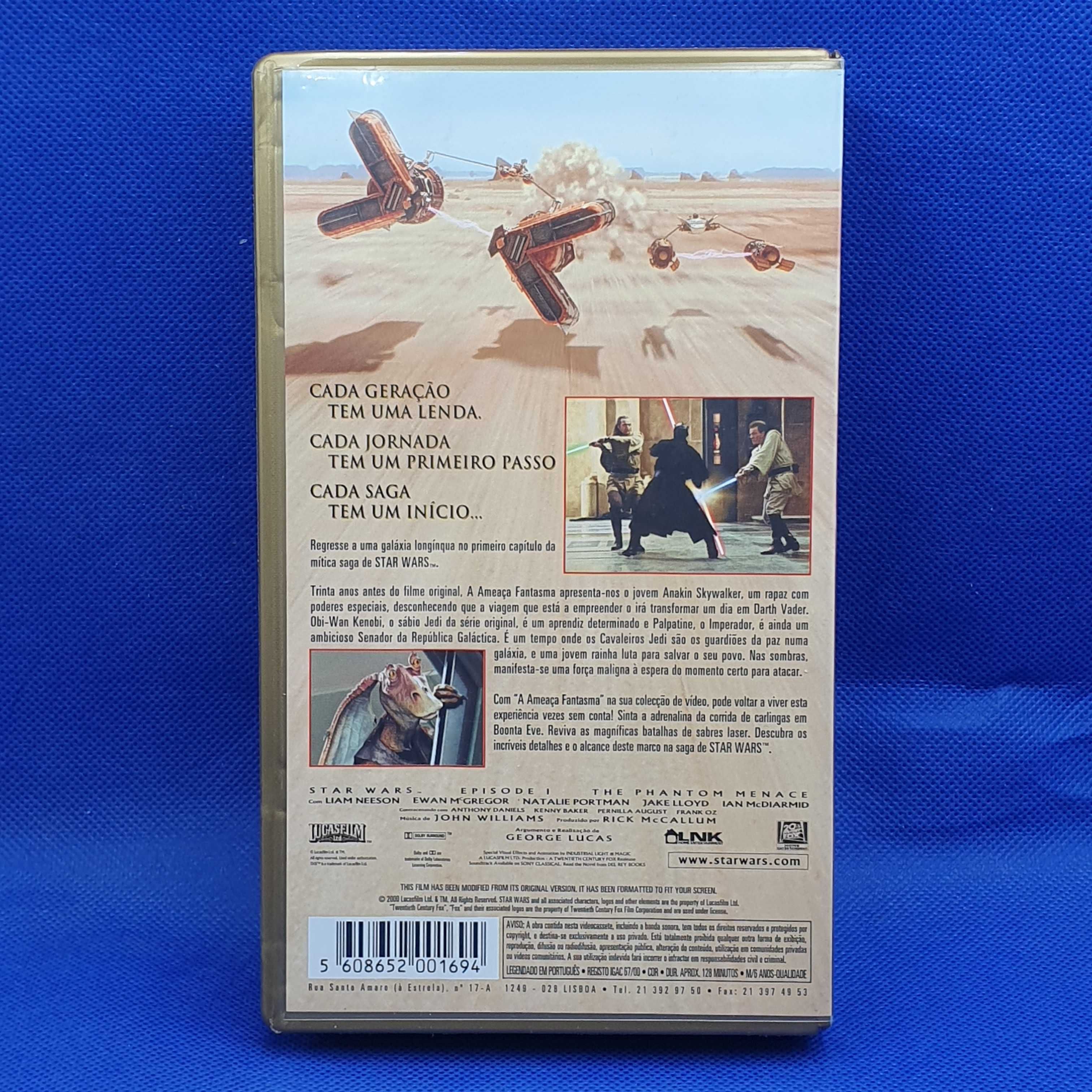 Filmes - Star Wars episódio 1 e 2 - VHS - VSO