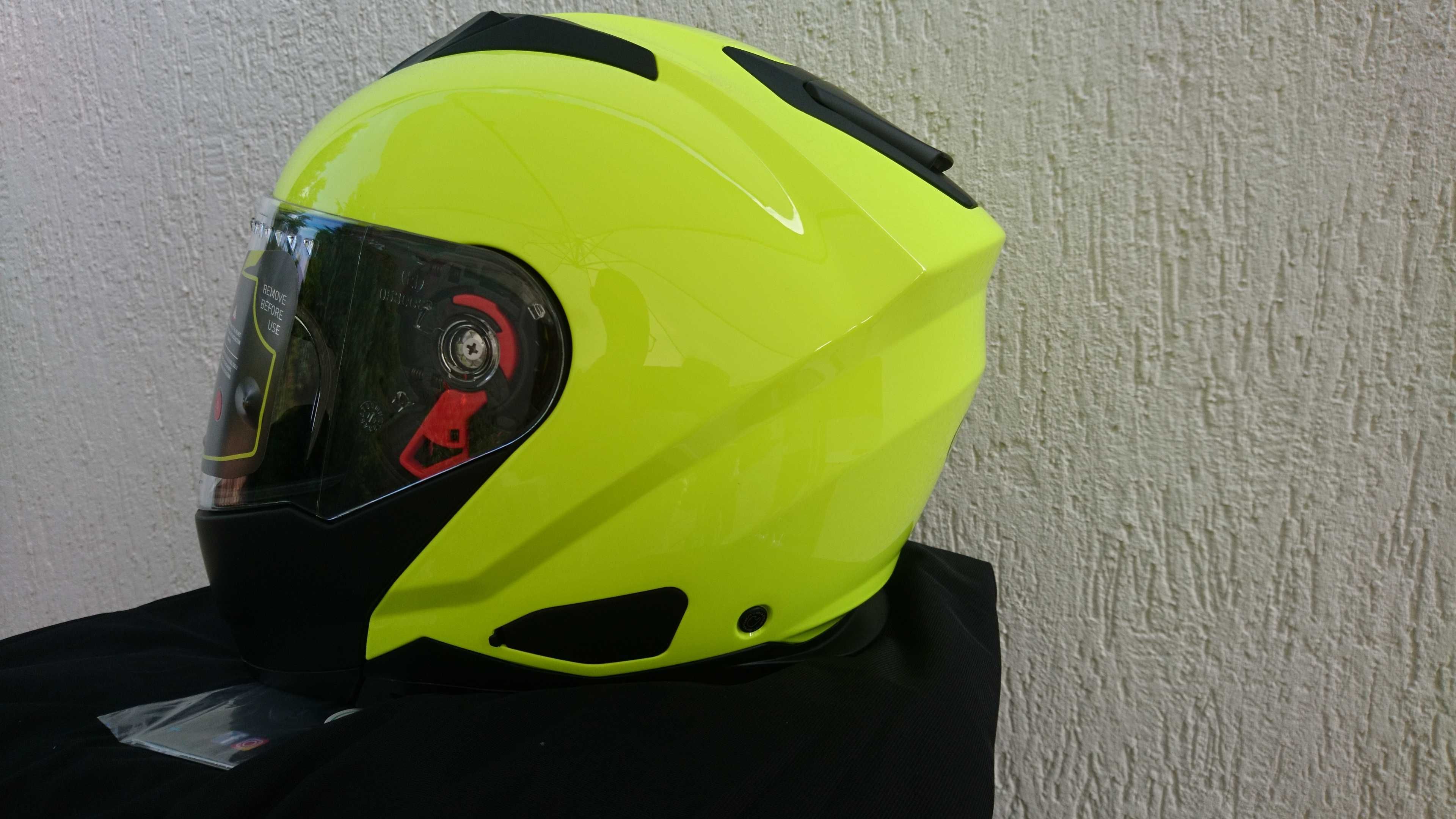 Premier Delta Fluo S kask flip-up blenda