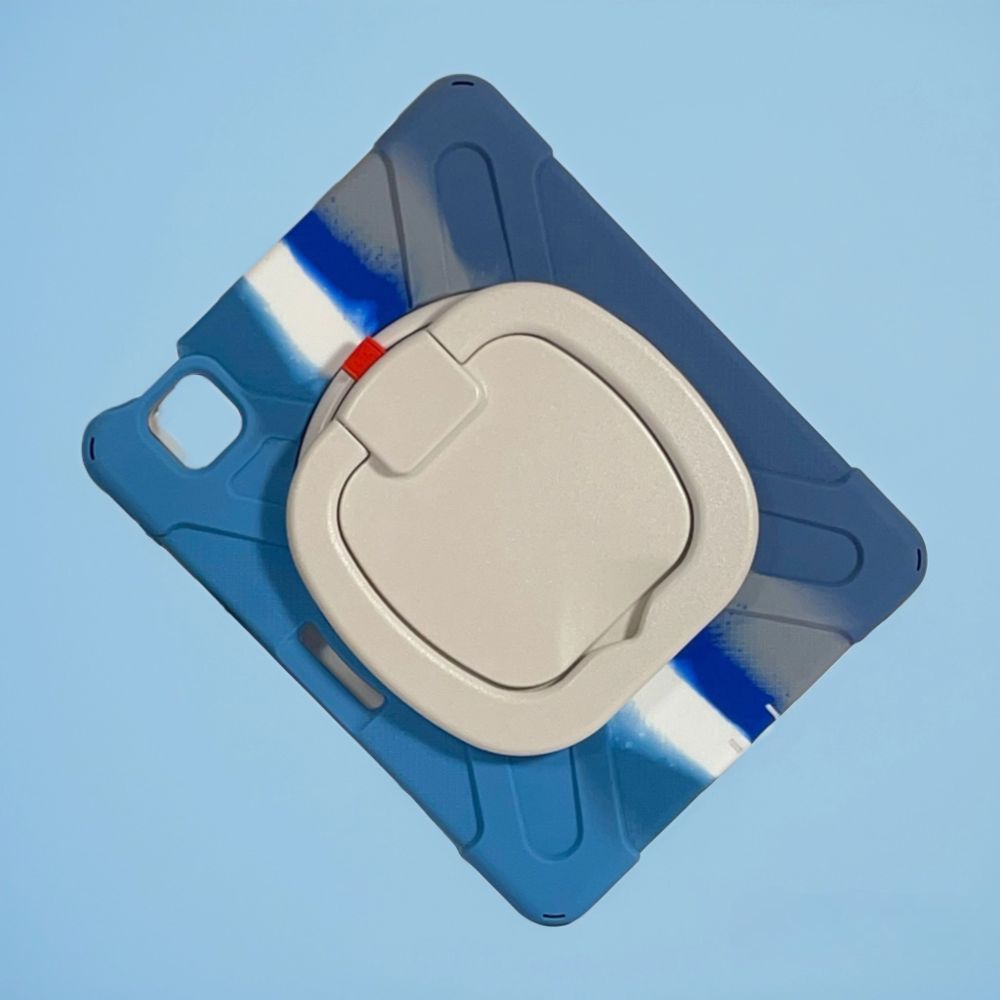 Pancerne Etui z Obrotową Podstawką do iPad Air 4/5 10.9 Cal Niebieskie