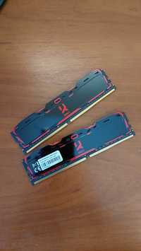 Оперативная пам'ять DDR4 16Gb (2х8) GoodRam Iridium X Black 3200Mhz