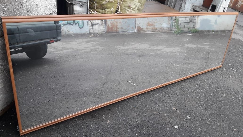 Раздвижные двери в проём Выс. 2760. Шир. 1550. 2 двери зеркало. Б/У.