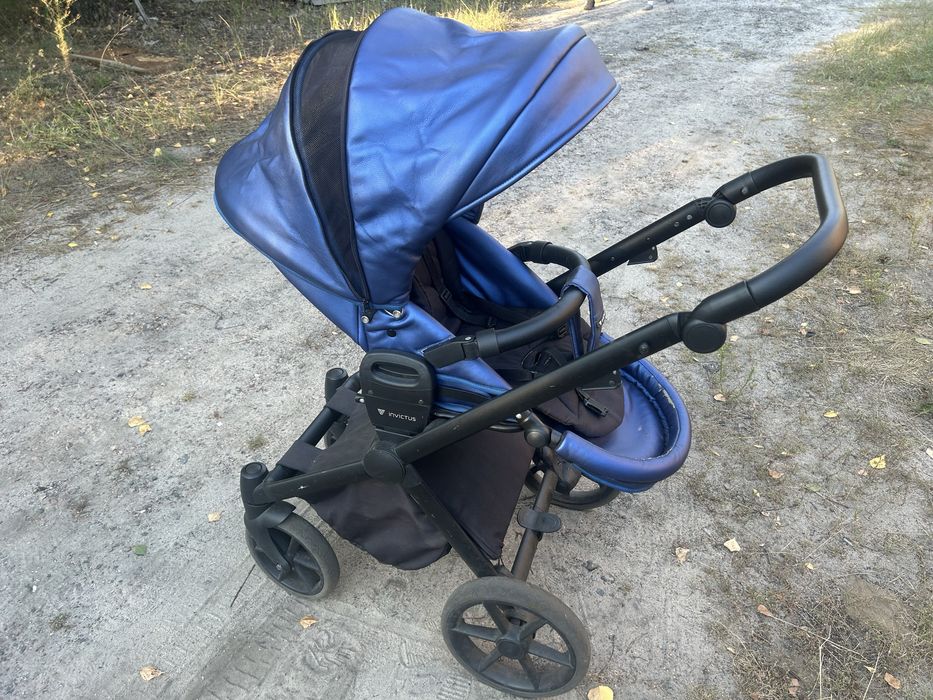 Дитяча коляска 2 в 1 Invictus V-Dream Lux Blue with Black