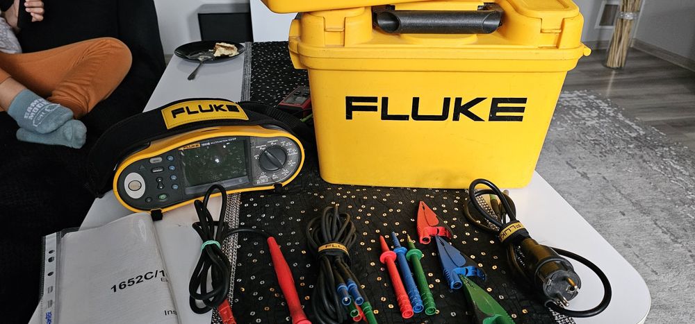 Fluke 1653B tester instalacji - kompletny zestaw