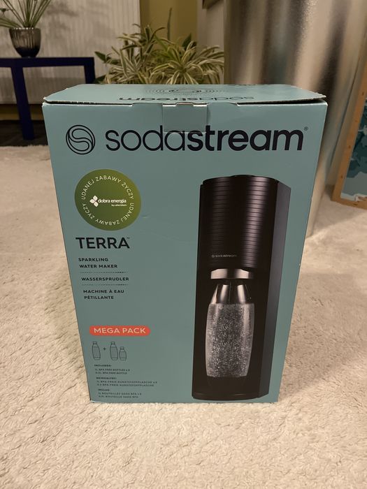 Nowy Sodastream TERRA + 3 butelki zestaw
