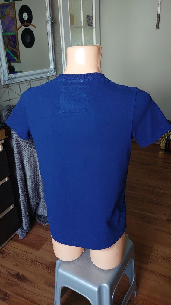 Abercrombie & Fitch t-shirt Męski niebieski S Muscle Fit