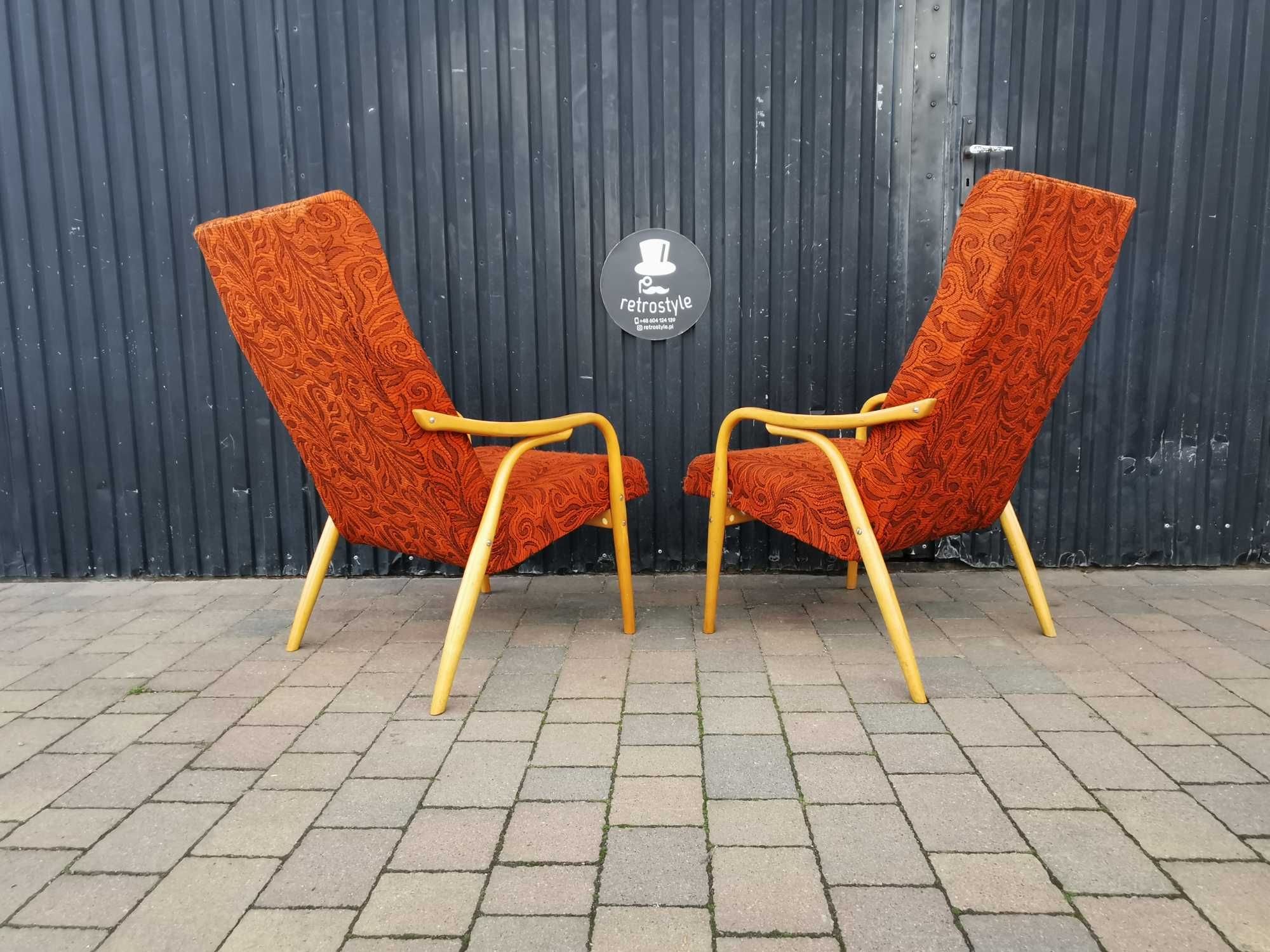 Fotel JITONA proj. Antonín Šuman, Czechosłowacja '60 Design, PRL