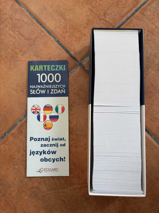 Fiszki język francuski 1000 dla początkujących NOWE