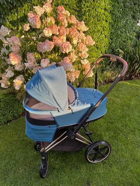 Wózek Cybex Priam 2.0 gondola i spacerówka + adaptery do fotelika