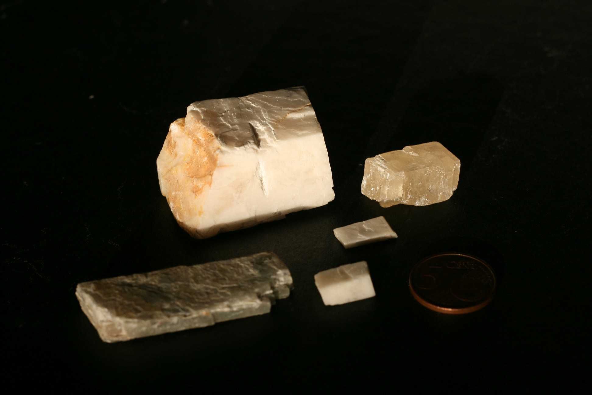 Minerais – Calcite, rodocrosite, gesso e calcário (inclui envio)