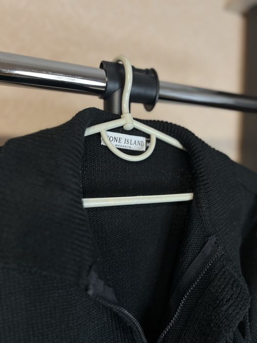 Stone Island Ghost President Knit Cardigan – чорний кардиган