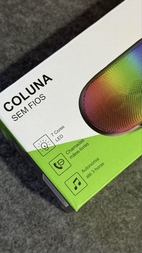 Coluna Bluetooth Led