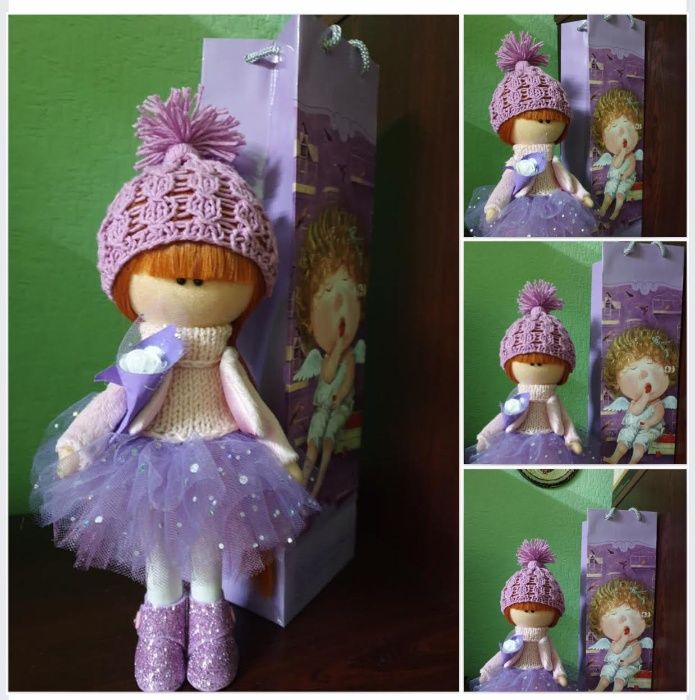 Авторская интерьерная текстильная кукла ручной работы. Лучший подарок!
