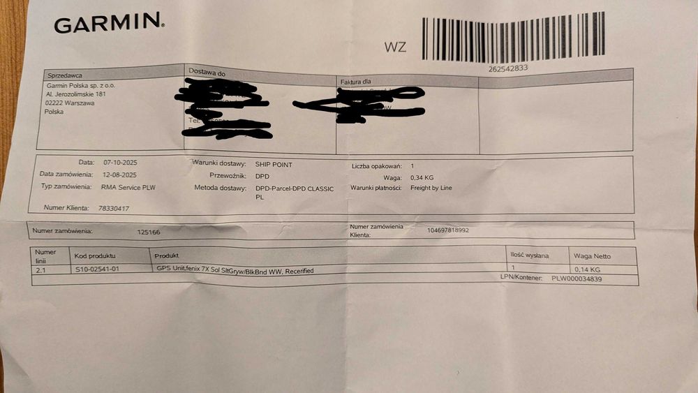 Nowy, Gw. 24m, Garmin Fenix Solar 7X 7 51mm, Gwarancja 24m