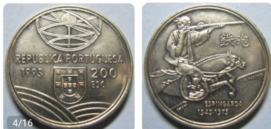 Moedas Portuguesas de coleção 200$ escudos