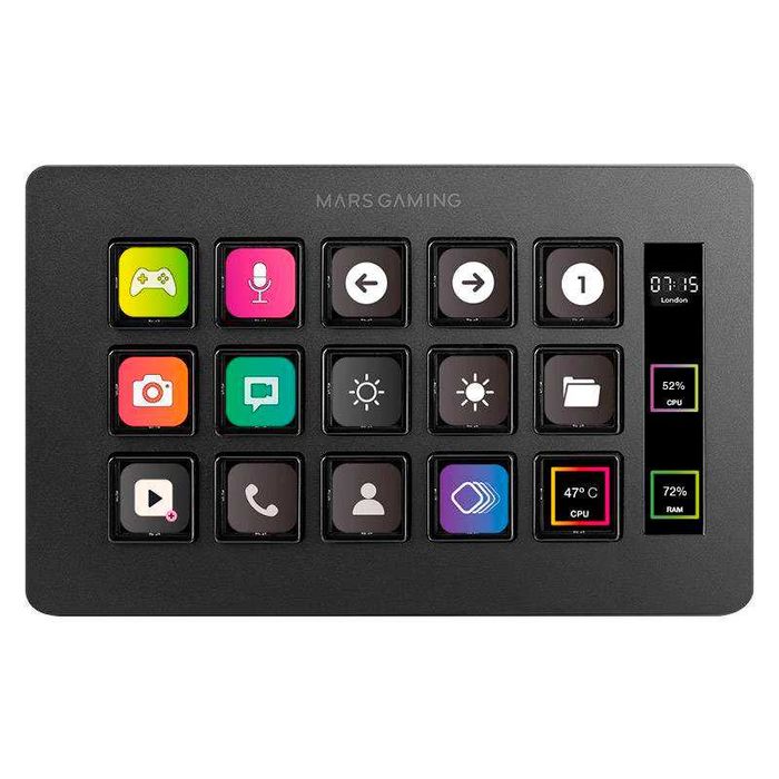 Control Deck Mars Gaming MSD-ONE Slim Preto