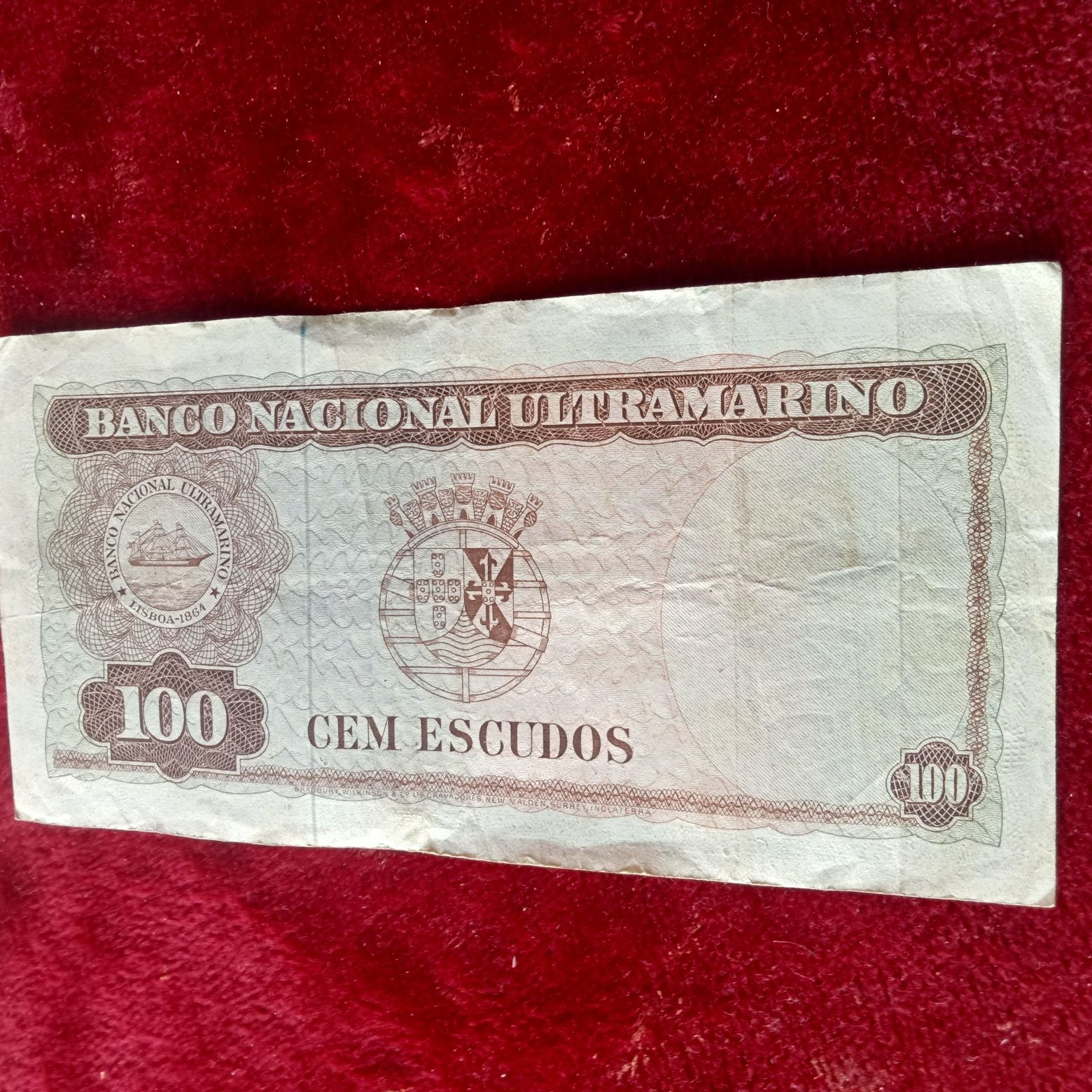Nota 100 escudos Timor