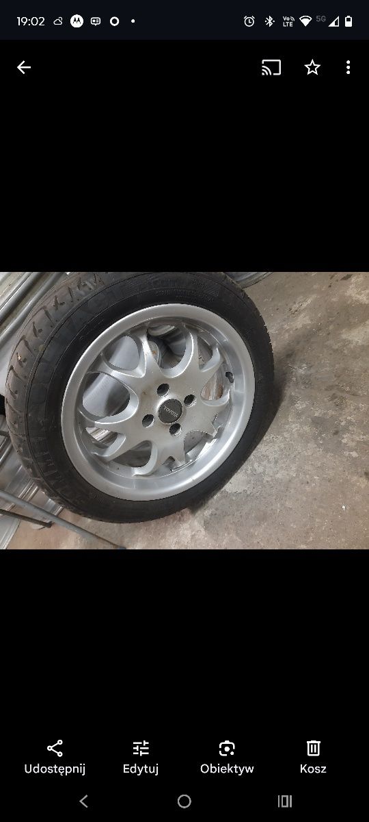 Koła letnie Toyota Yaris 4x100 15"