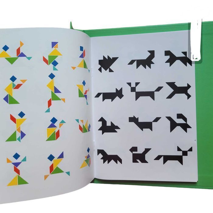 Tangram książeczka magnetyczna układanka klocki # 177