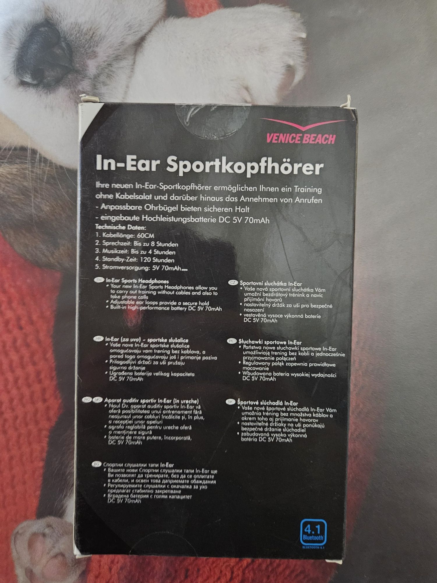 Słuchawki sportowe bluetooth
