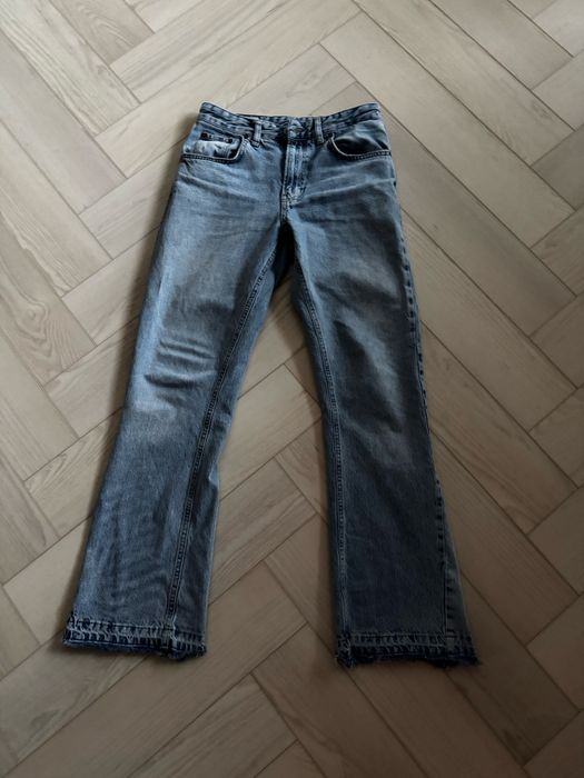 Zara flared jeans голубі