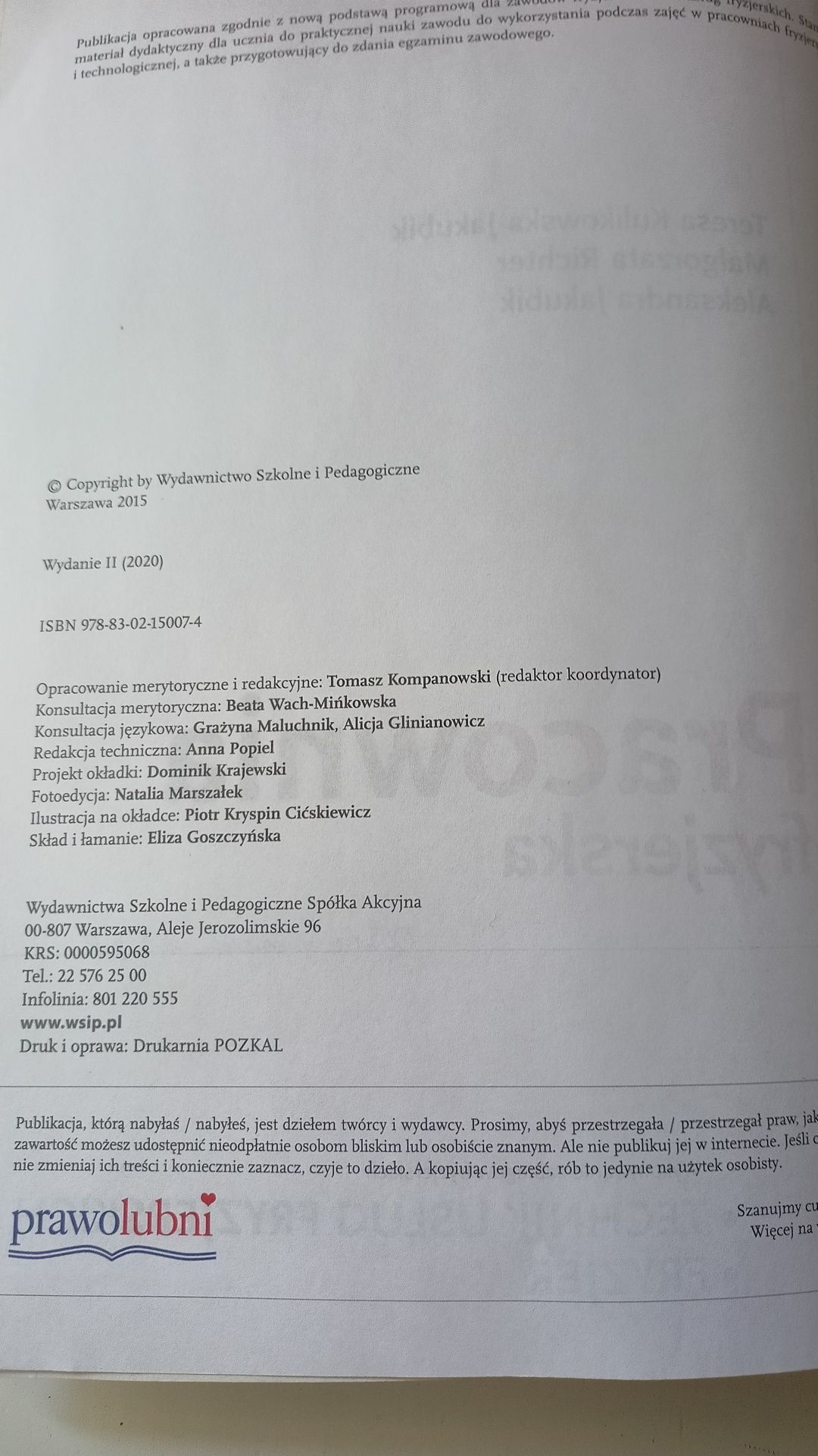 Pracownia fryzjerska podręcznik