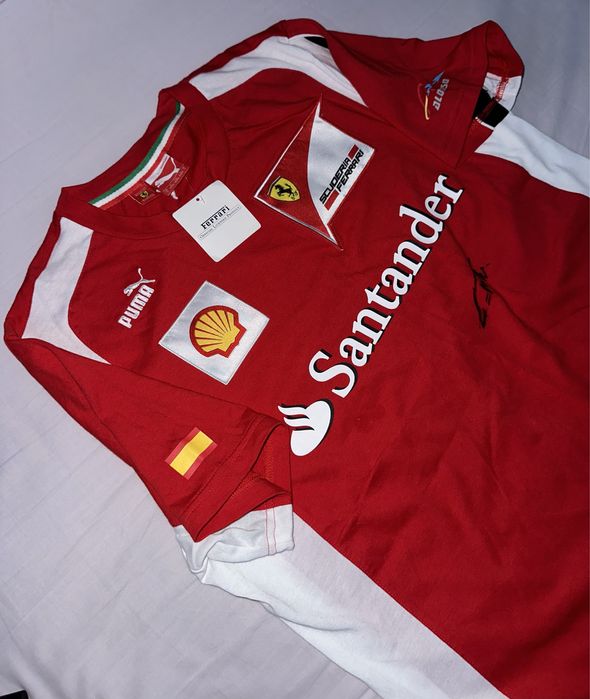 T-shirt ferrari autografada