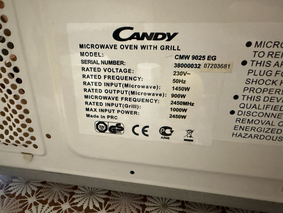 Мікрохвильова піч Candy