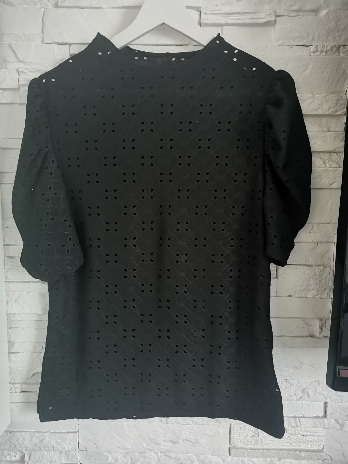 Nowa czarna bluzka elegancka 36 S 38 M