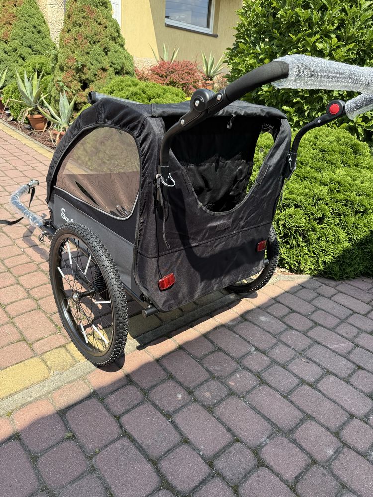 Przyczepka rowerowa wózek 2 w 1 Sepnine nowy
