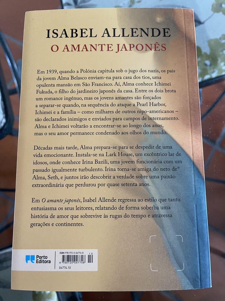O amante japonês - Isabel Allende