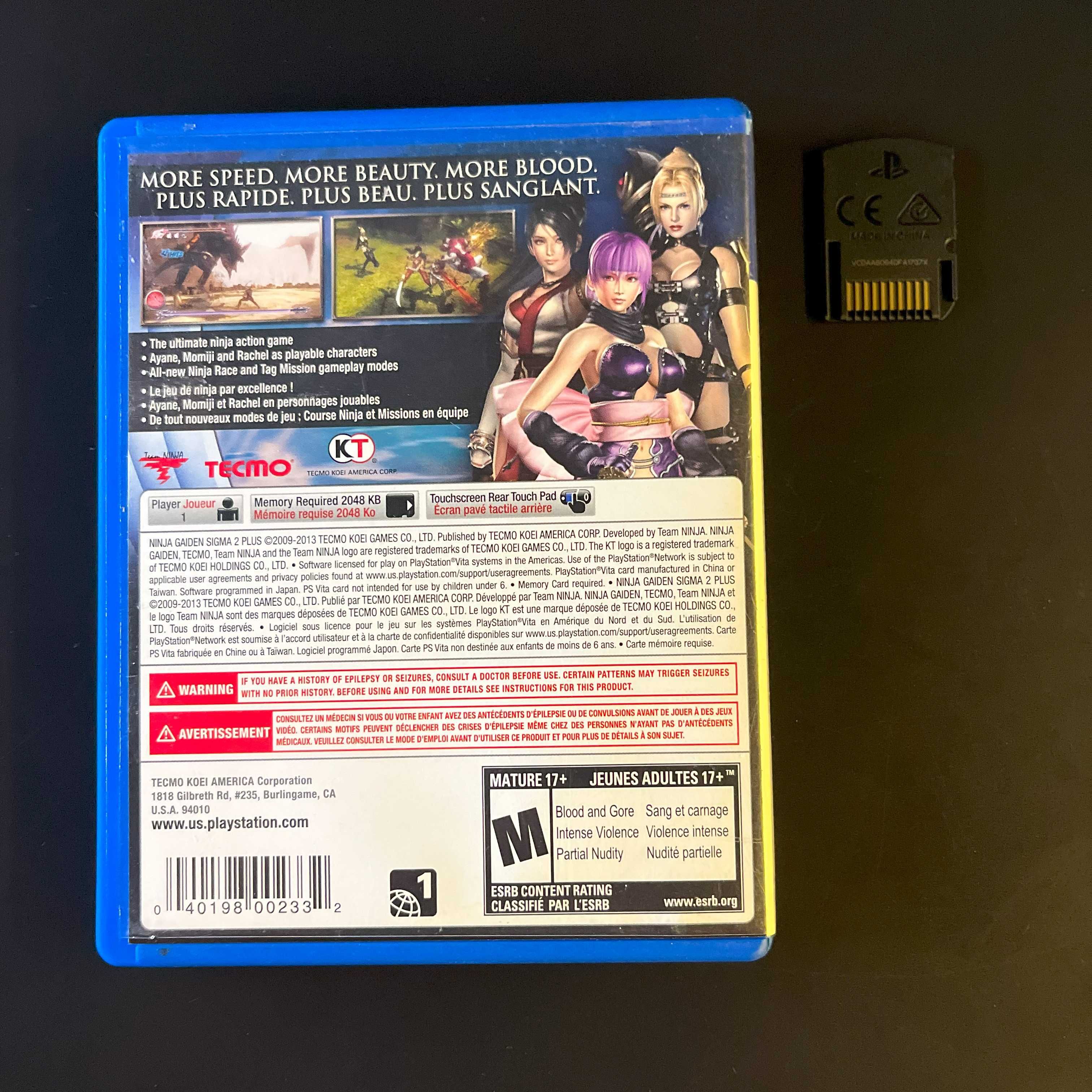 Ninja Gaiden Sigma 2 Plus – PS Vita, ENG