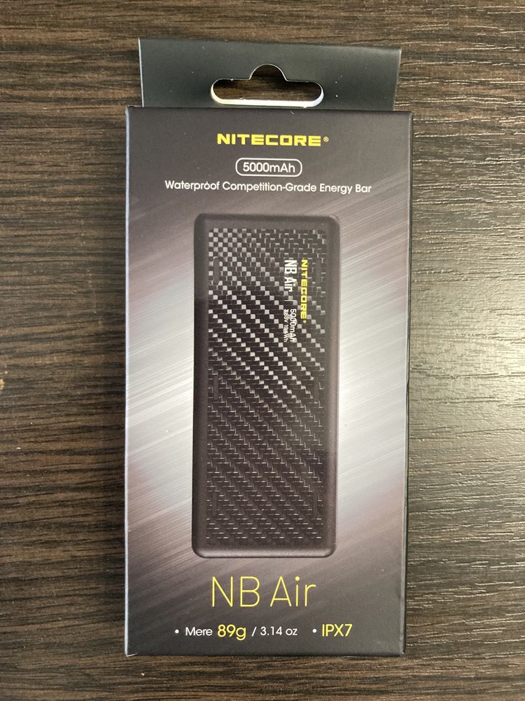 Зовнішній зарядний пристрій Power Bank Nitecore NB AIR QC 3.0, 5000mAh