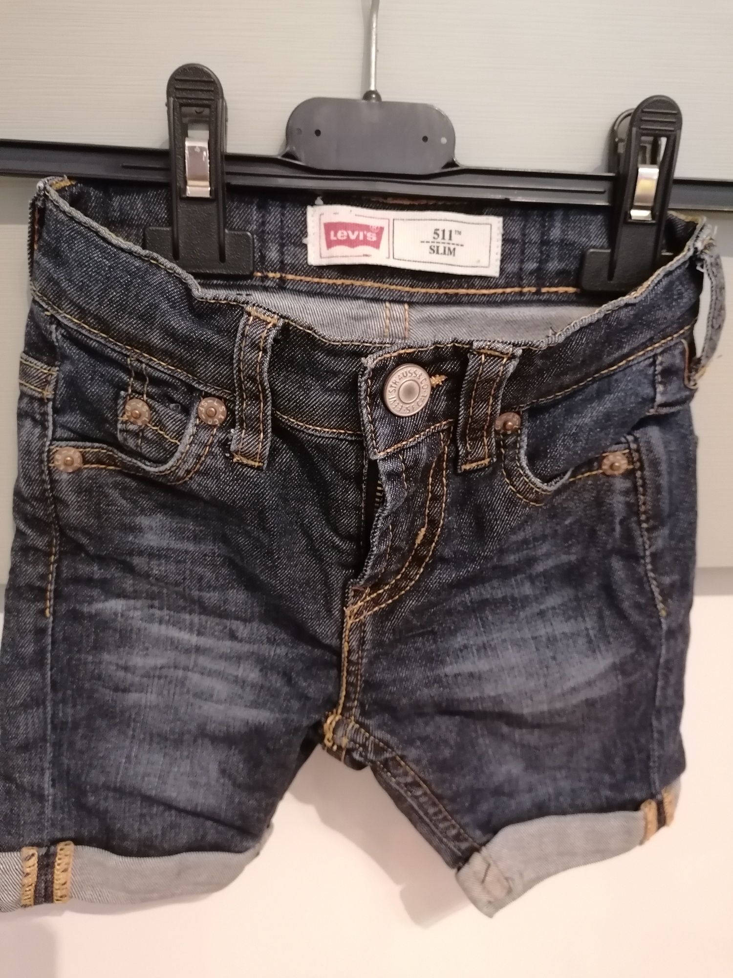 Calções de ganga Levi's Strauss tamanho 3 anos