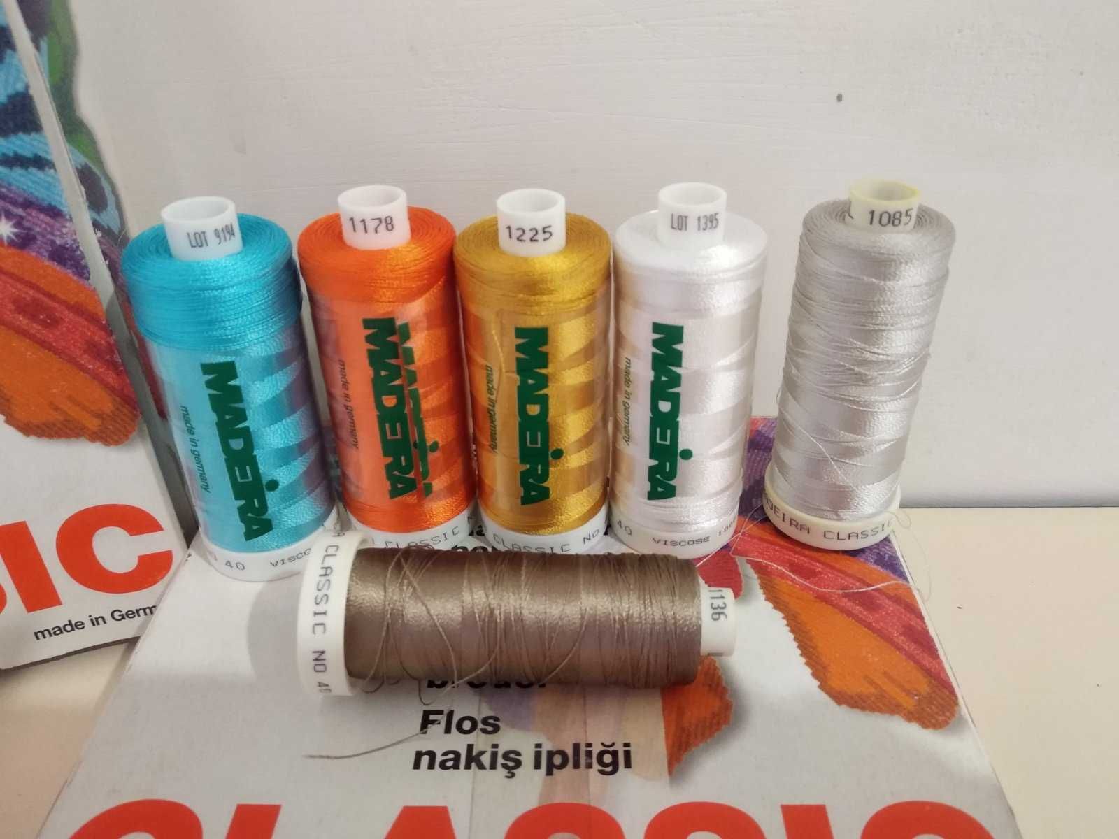 Madeira нитки для вышивки вязания  ручной или машинной Viscose 100%