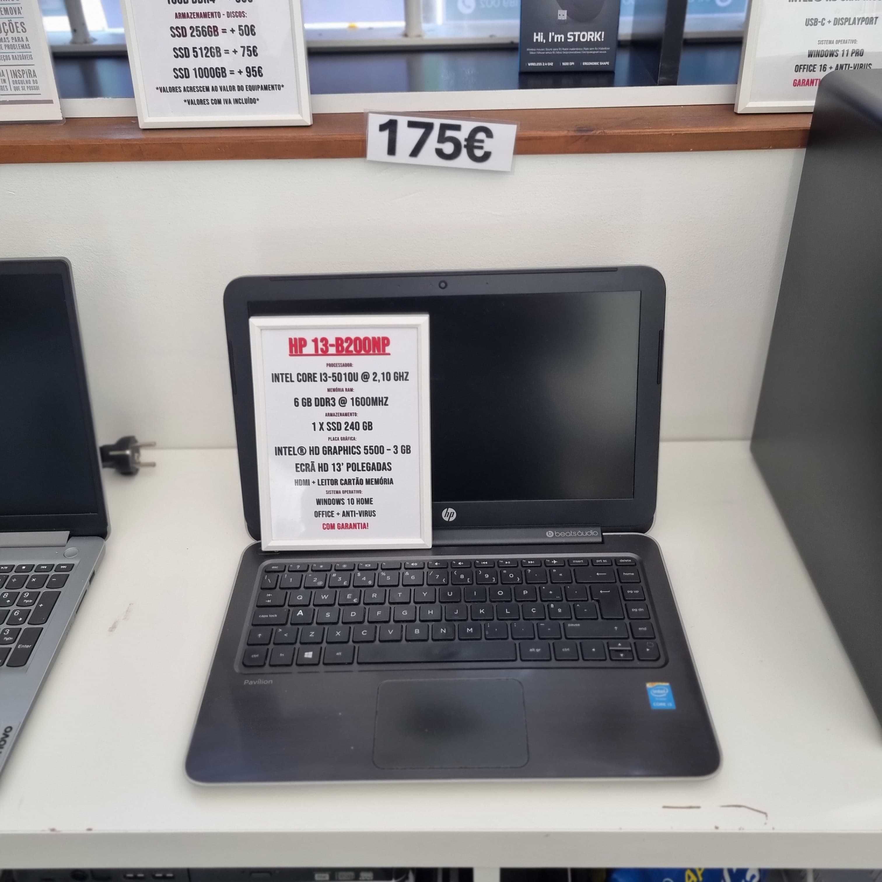 Computador Portatil HP 13-b200np PEQUENO E DINÂMICO