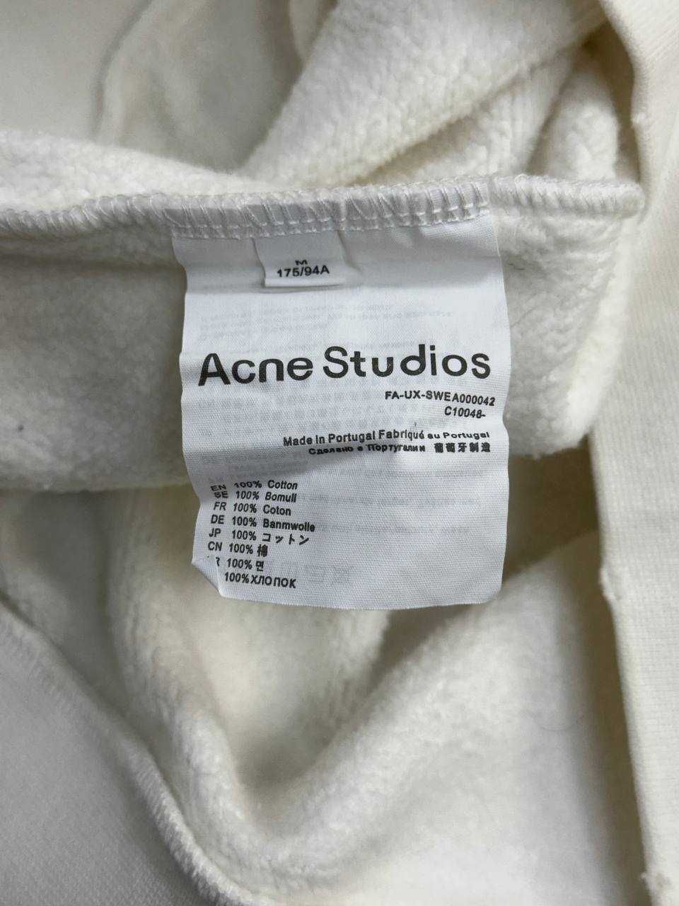 Acne Studios Stockholm 1996 Hoodie худі біле худи белый белое кофта М