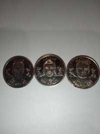 Kolekcja monet wyemitowanych.