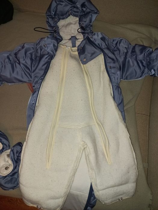 Комбінезон конверт дитячий зимовий шапочка в подарунок