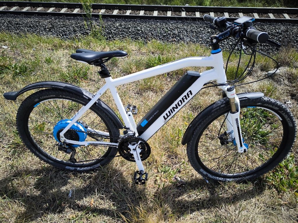 Rewelacyjna WINORA rower elektryczny 100% LEGALNY tarczowe hamulce