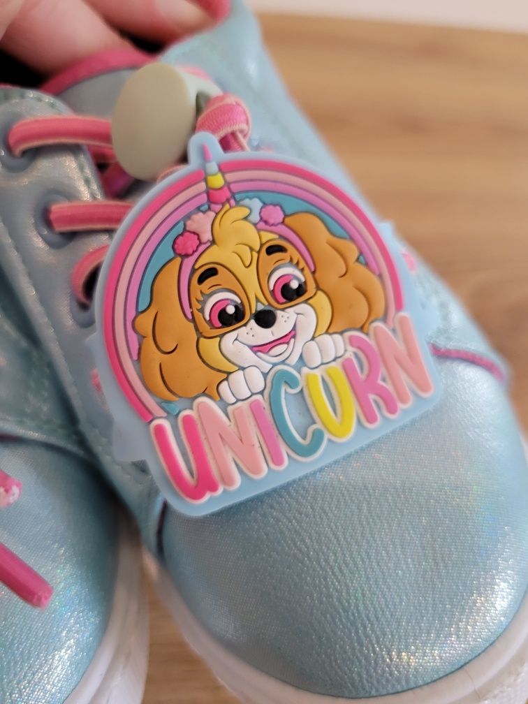 Paw patrol skye unicorn buty na wiosnę trampki dla dziewczynki sneaker