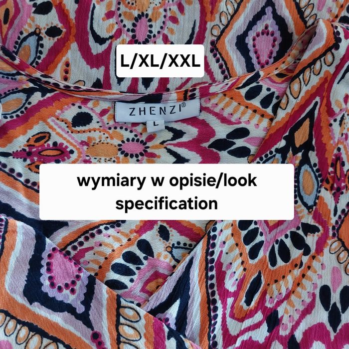 Luźna sukienka w stylu boho L/XXL