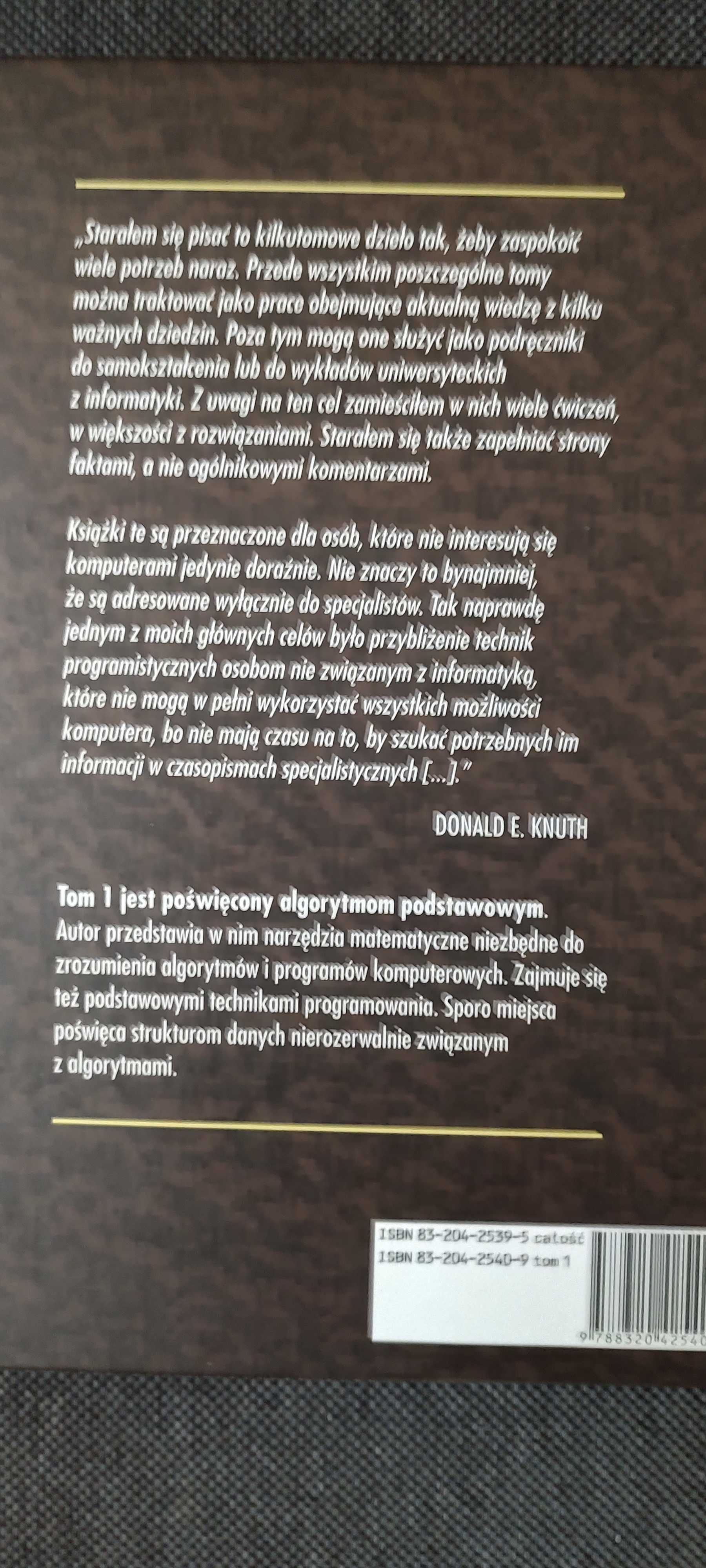 Sztuka programowania - Tomy 1-3. Donald E. Knuth. Klasyka Informatyki